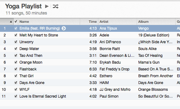 yogaplaylist