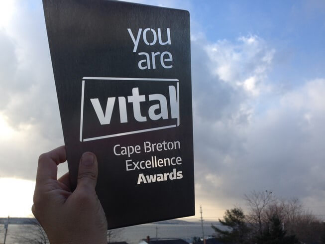 One of the inaugural Vital Excellence Awards from the Cape Breton Partnership